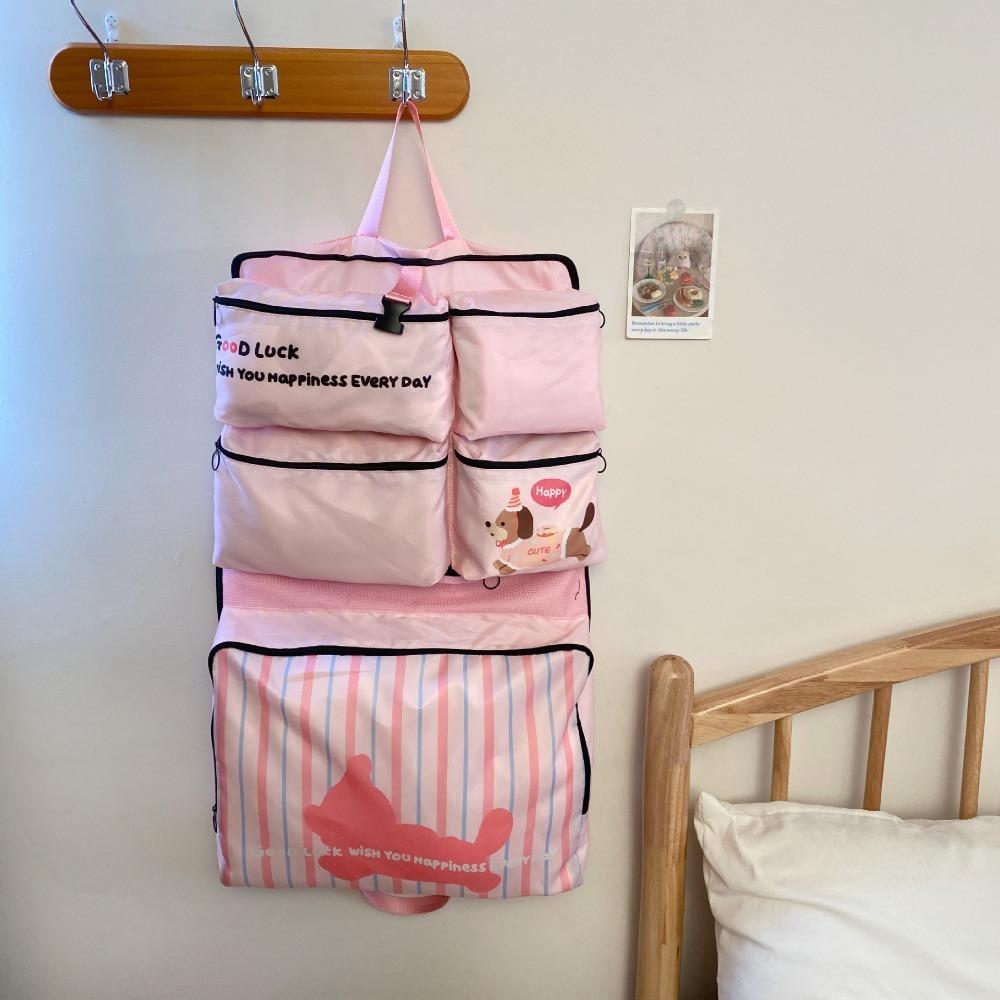 Large Capacity Storage Hanging Bag Cartoon Luggage Bag Cute Clothes Washing Bag  Travel
