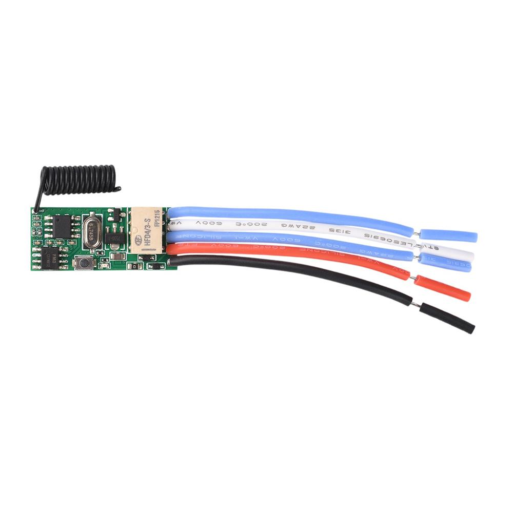 DC3V-18V Mini Wireless Remote Control Switch 433MHz LED Light Remote Switch Micro On/Off Relay Module for Light DIY Curtain