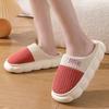 Men's and Women's Non-slip Plush Cotton Slippers: Warm, Thick, Indoor Footwear for Autumn and Winter 2024