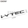 New Car Styling 3D VTEC I-VTEC Metal Chrome Zinc Alloy Emblem Car Body Badge Sticker Auto Accessory for Civic Accord Insight
