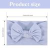 62Pcs Baby Bows Headbands Nylon Super Stretchy Soft Knot Headbands Handmade Head Wrap Hair Accessories for Infants Toddlers Gift