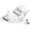 1 Pair Left Right Outer Grille Cover for W177 A160 A180 Car Front Bumper Fog Light Grille Cover 1778858400 A1778858400
