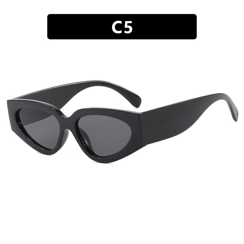 Panda Outline Colorblock Sunglasses 2025: Trendy European and American Fashion for Women