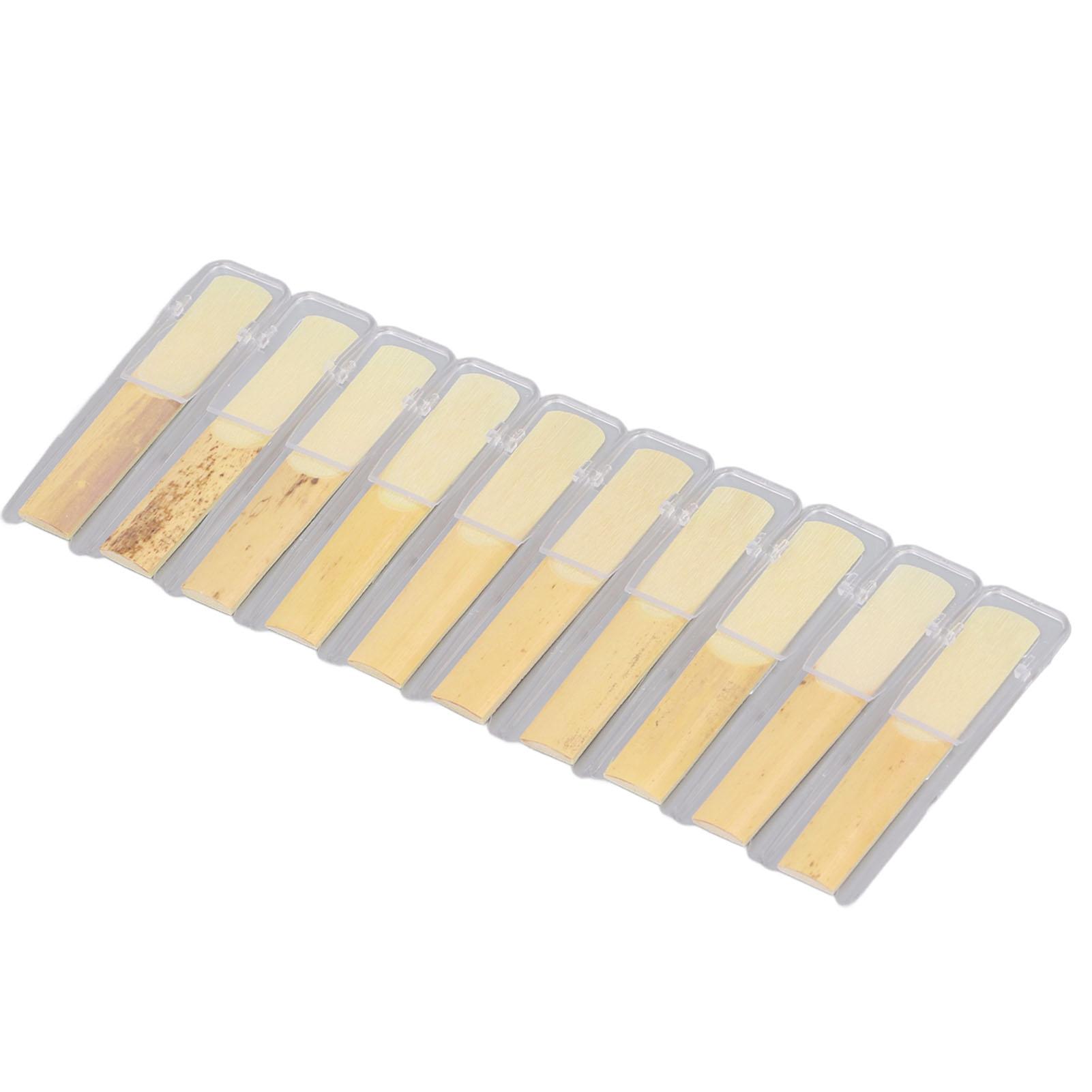 

10 шт. профессиональных тростей для саксофона, прочность 2,5 Bb, традиционные трости для сопрано-саксофона для начинающих