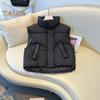 Winter Women Coat Stand Collar Zipper Closure Long Sleeves Pure Color Windproof Heat Retention Padded Down Coat Men Slim Fit Outdoor Jacket