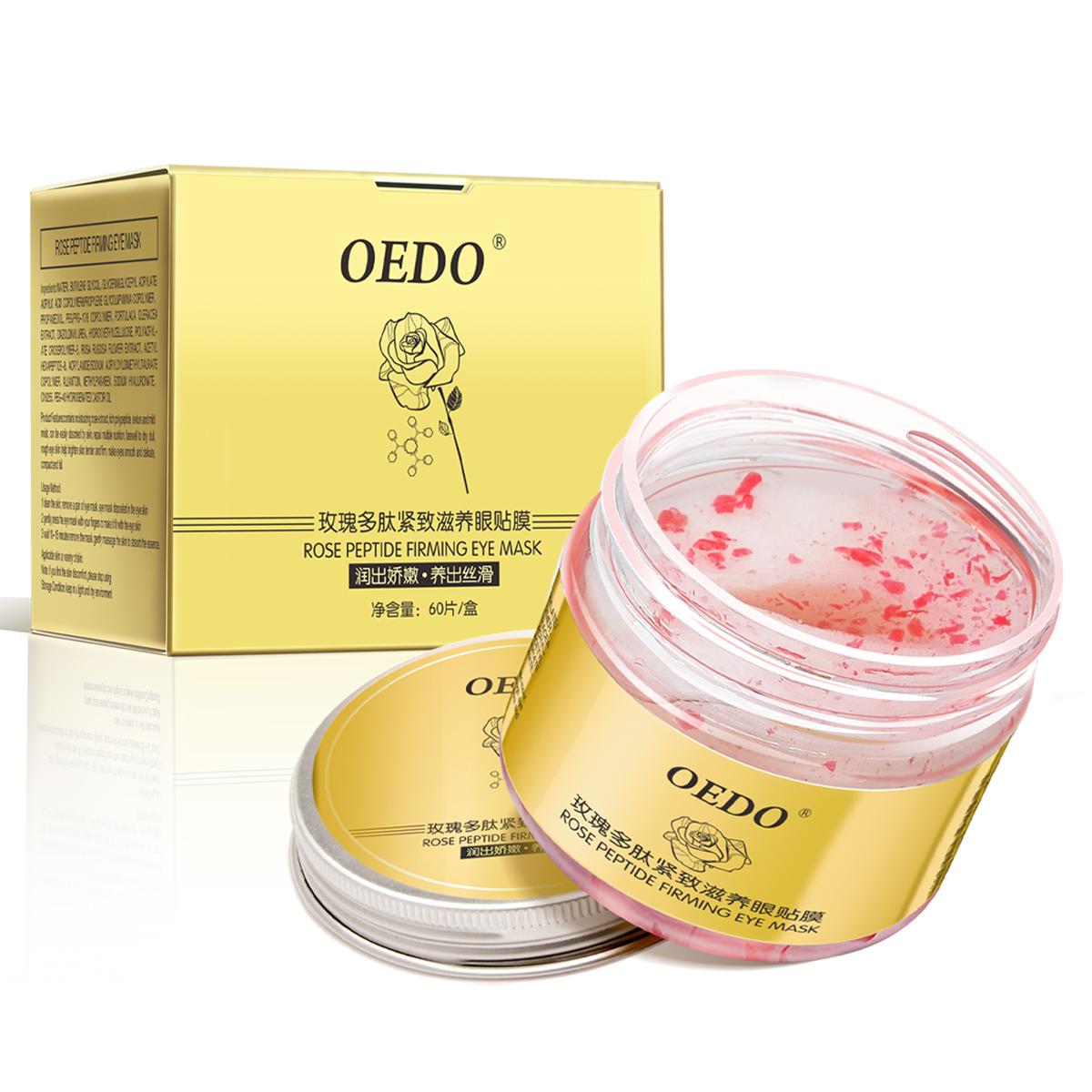 

OEDO Маска для глаз с пептидами розы и эссенцией пептидов розы, увлажняющая, отбеливающая, против черных кругов под глазами, антивозрастной уход за глазами 1pcs