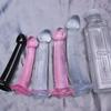 Sotf TPE Transparent Butt Plug Jelly Dildo Cheap 4Sizes Suction Cup Cock Vaginal Masturbation Small Penis Women Man Sex Toys