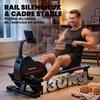 Magnetic Rowing Machine, Bluetooth, Kinomap and Zwift, 16 Resistance Levels, 135 x 42 x 72 cm, Red