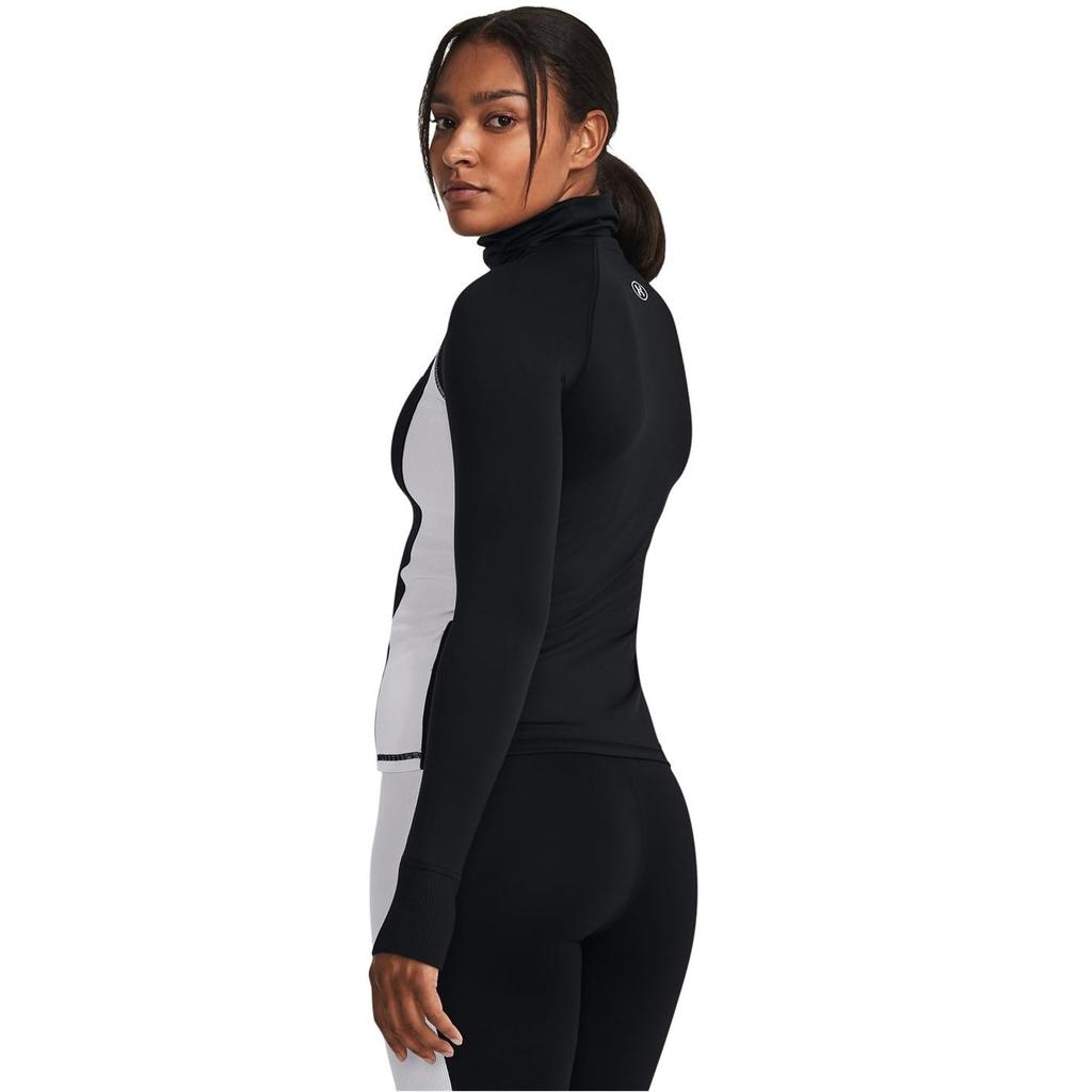 UA Train CW Funnel Neck Black Lime Yellow White SM [Under Armour]