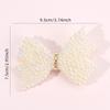 2Pcs Popular Pearls Bow Hair Clips Korean Style Hairpins Elegant Sweet Rhinestone Barrette For Girls Kids Headdress Accessories