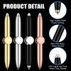4 Stück Fidget Stift Spinner Stift Mit LED-Licht Multifunktionaler Drehstift Stressreduzierer Stifte Zum Drehen Helfen beim Denken Kugelschreiber