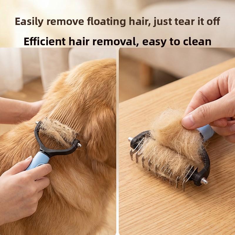 Pet Hair Remover for Cats and Dogs - Thinning Hair Tool To Remove Dander - Hair Shaving Tool for Dogs - Pet Hair Brushing Supplies for Cats