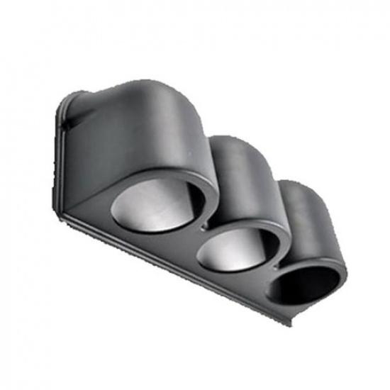 Car 2" 52mm Triple Hole Dash Gauge Pod Holder Black
