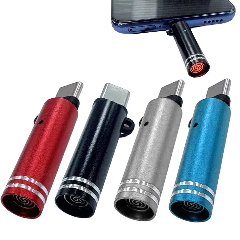 1Pcs Multifunctional Mini Rechargeable Lighter Portable Wireless Ignition Smart Type-C Charging Compact Metal Design Lighter