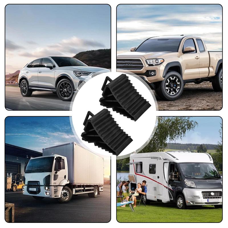 Klíny na pneumatiky, ochranné rampy na pneumatiky, protiskluzová zarážka na pneumatiky, ochranné rampy na pneumatiky, přenosná protiskluzová zarážka na auto pro udržení auta