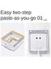 DepoGuye Bathroom Protective Cover, Splashproof Box Waterproof Cover Switch Socket, Transparent Paste Type Waterproof Socket