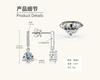 Silvere Glam Fringed design, fashionable three-pronged moissanite, high-end and niche S925 sterling silver earrings