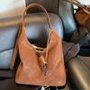 Autumn and winter new large-capacity tote bag lazy wind bag large-capacity women's niche retro underarm bag women