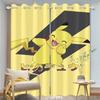 Miniso animacinis Pikachu užuolaidos svetainei animacinis išardomas miegamajam premium užuolaida blokuojanti šviesą poliesteris idealus sėdėjimui