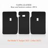 Anti Kick Pads for Tesla Model Y Juniper 2025 Whole Car Nappa Leather Interior Decoration Rear Seat Backrest Mats Accessories