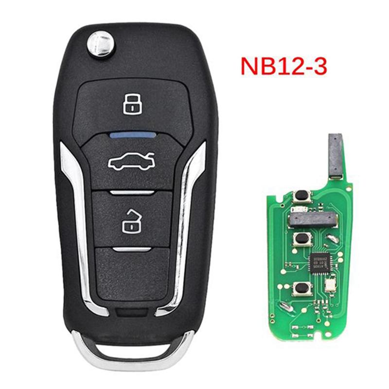 ABLZ-B12-3 For KD Universal Remote Control Car Key 3 Button For Ford Style With For KD900 For KD-X2 For KD MINI/URG200 Programme
