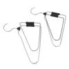 5pcs Foldable Clothes Hanger Stainless Steel Multifunctional Anti Slip Foldable Garment Hangers for