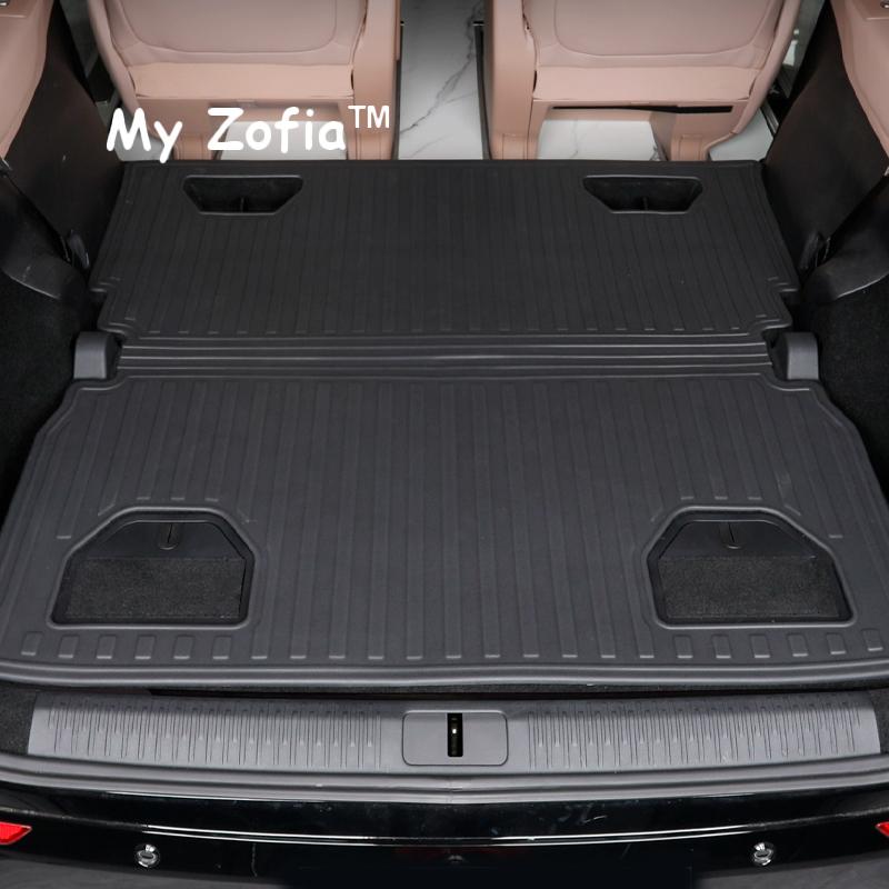 For Xpeng X9 2024 2025 TPE Trunk Mats All Weather Cargo Liner Mat Seat Floor Mats Waterproof Anti-Slip Liner Pads Accessories