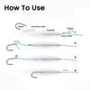 1-6Packs Semi Rigid Tube Fly Tying Material 1.8mm/1.0mm 1M Inner Tube for Salmon Streamer Flies 6 Colors Perfect