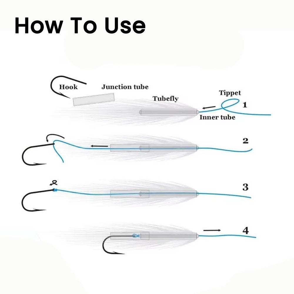 1-6Packs Semi Rigid Tube Fly Tying Material 1.8mm/1.0mm 1M Inner Tube for Salmon Streamer Flies 6 Colors Perfect