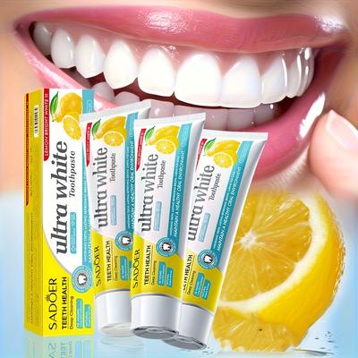 Dentifricio Sbiancante Gusto Limone Denti Carie Riparazione Professionale Sbiancamento Dentale Dentifricio Fresca Igiene Orale Cura