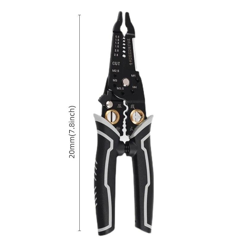 

22 в 1 Клещи для зачистки проводов Многофункциональные Электрические Клещи для резки кабеля Обжим клемм Разделение Линии намотки Ручной инструмент