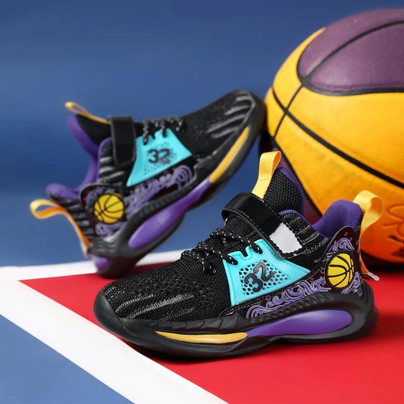 Men Basketball Original Wearable Athletic Shoes High-Quality Breathable Sports Cushioned Sneaker Field Training Basketball Boots