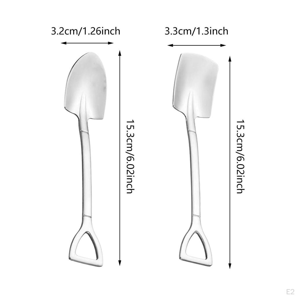 Haushalt Rührlöffel Set mit Edelstahl Eiscremelöffeln
