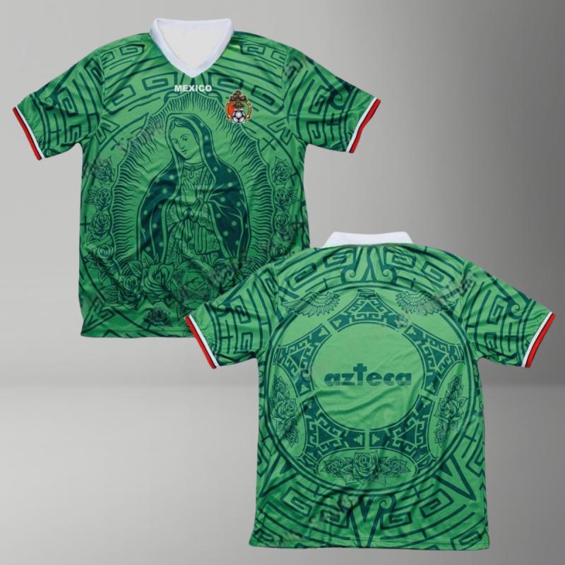 Ankunft Kinder T-Shirt MEXICO GUADALUPE HEIMTRIKOT Fußballtrikot Für Erwachsene Kinder Sommer Fußball Trainings Tops Kleidung