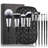 DUcare Makeup Brush Set 10 Pieces Brushes High-Quality PU Storage Pouch Tools Using Premium Taklon Ultra-Soft Full Compatible Easy Apply Good Powder