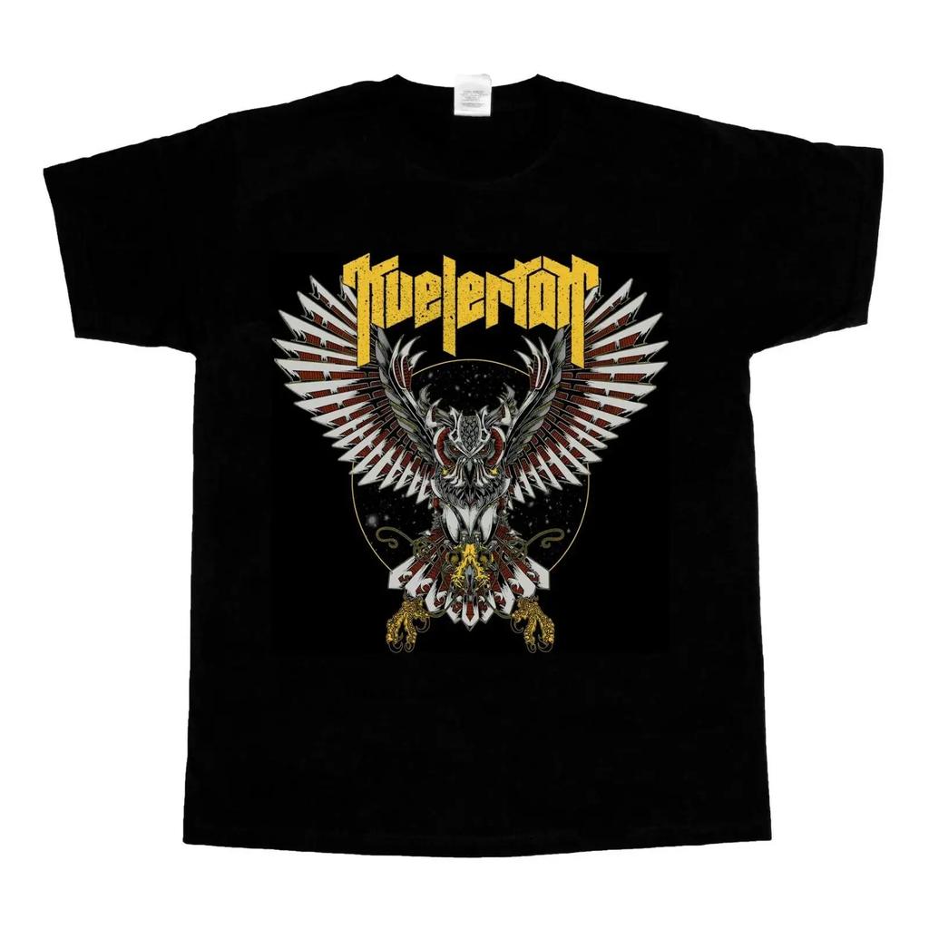 Kvelertak Robot Owl Norwegian Metal Short Long Sleeve New Black T Shirt Vintage Designer Clothes Versatile Casual