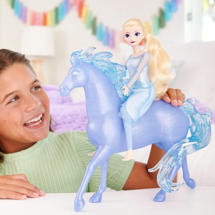 Mattel Disney Frozen Elsa/Knock [Doll with Vehicle]HLW58 [Elsa & Nokk] 43.18 x 8.89 x 32.46 cm
