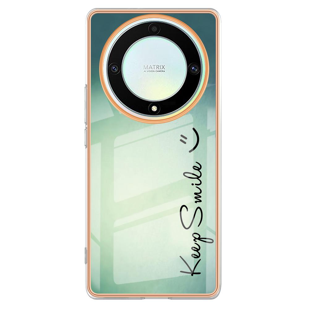 YB IMD Series-19 Style D For Honor X40 5G/X9a 5G/Magic5 Lite 5G IMD Pattern Anti-drop Cover 2.0mm TPU Electroplating Phone Case