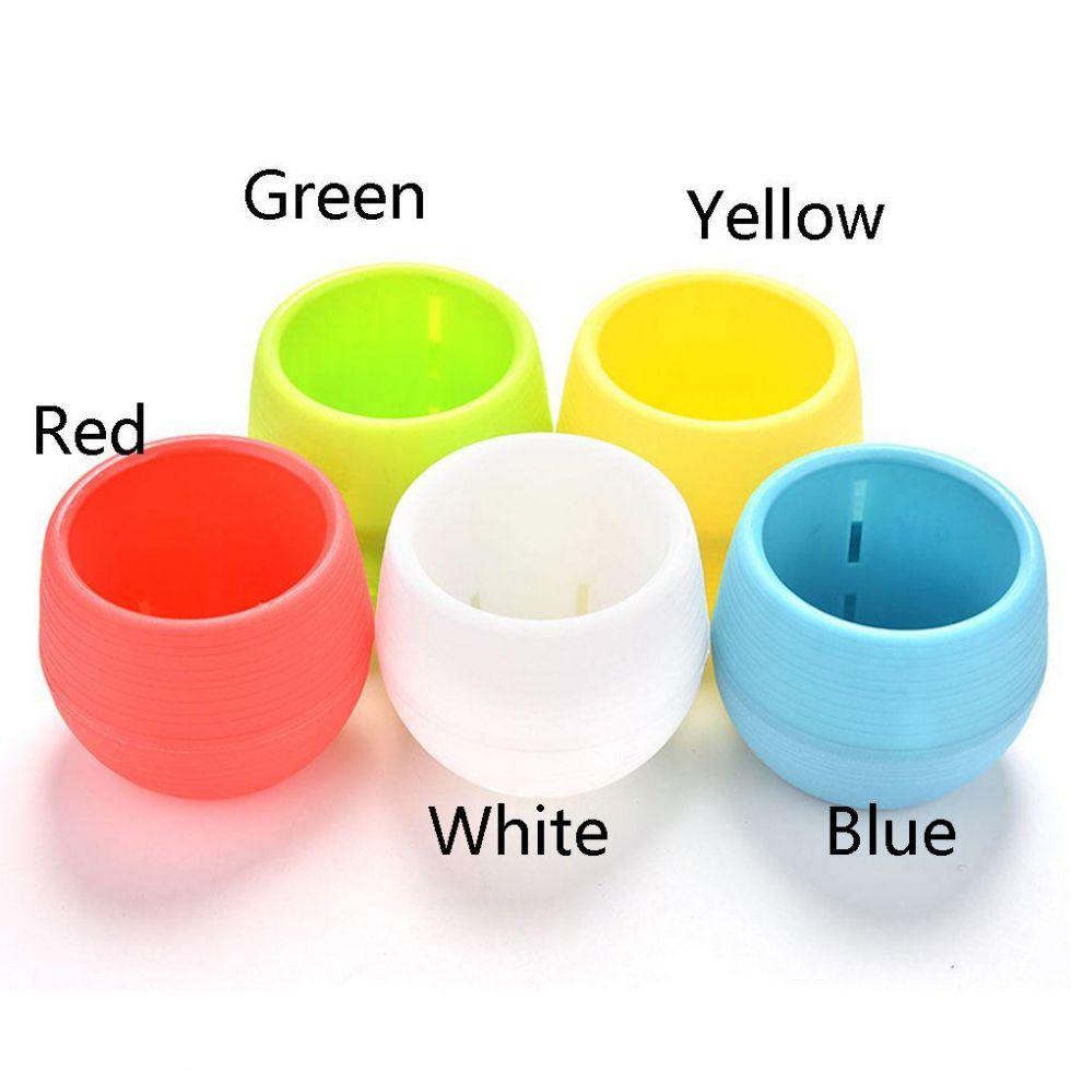 Plastic Flower Pot With Drainage Holes For Indoor Garden And Outdoor Planting