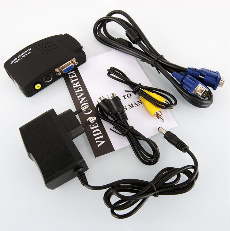 AV to VGA/BNC Video Converter - RCA to Monitor Adapter