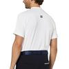 FootJoy Herren Zweifarbige Kurzarm Rollkragen Golfhemd, Weiß, Größe L, FJ-S25-S03, 34673-L