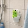 Cartoon Pig Figurine PVC Toilet Frog Ornaments Wall Decor Toilet Pig Decoration  Car Decor