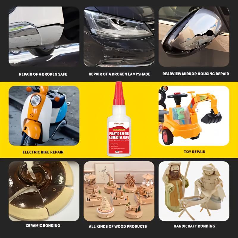 Rubber Glue, Super Strong Adhesive, Cures In 10 Seconds, Used for Tire Repair, Wood, Rubber, Metal, and Glass Repair