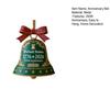 United States 250th Anniversary Bell Ornament Commemorative Patriotic Christmas Tree Metal Bell Hanging Decoration Holiday Party Pendant