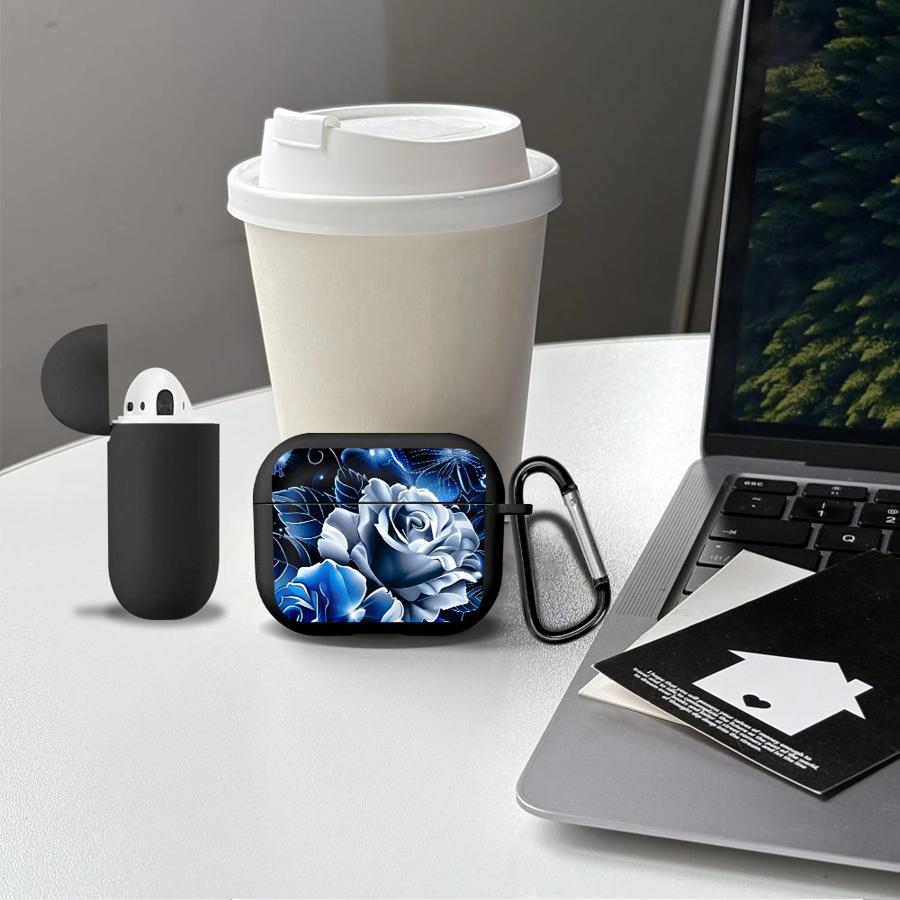 Blue Flowers Earphone Cases Cover Case For Airpods Pro3 Pro 1 3 4 2 Pro2