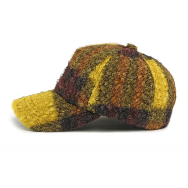 Autumn Winter Warm High Top Cap Men Women Plush Hard Top Baseball Cap
