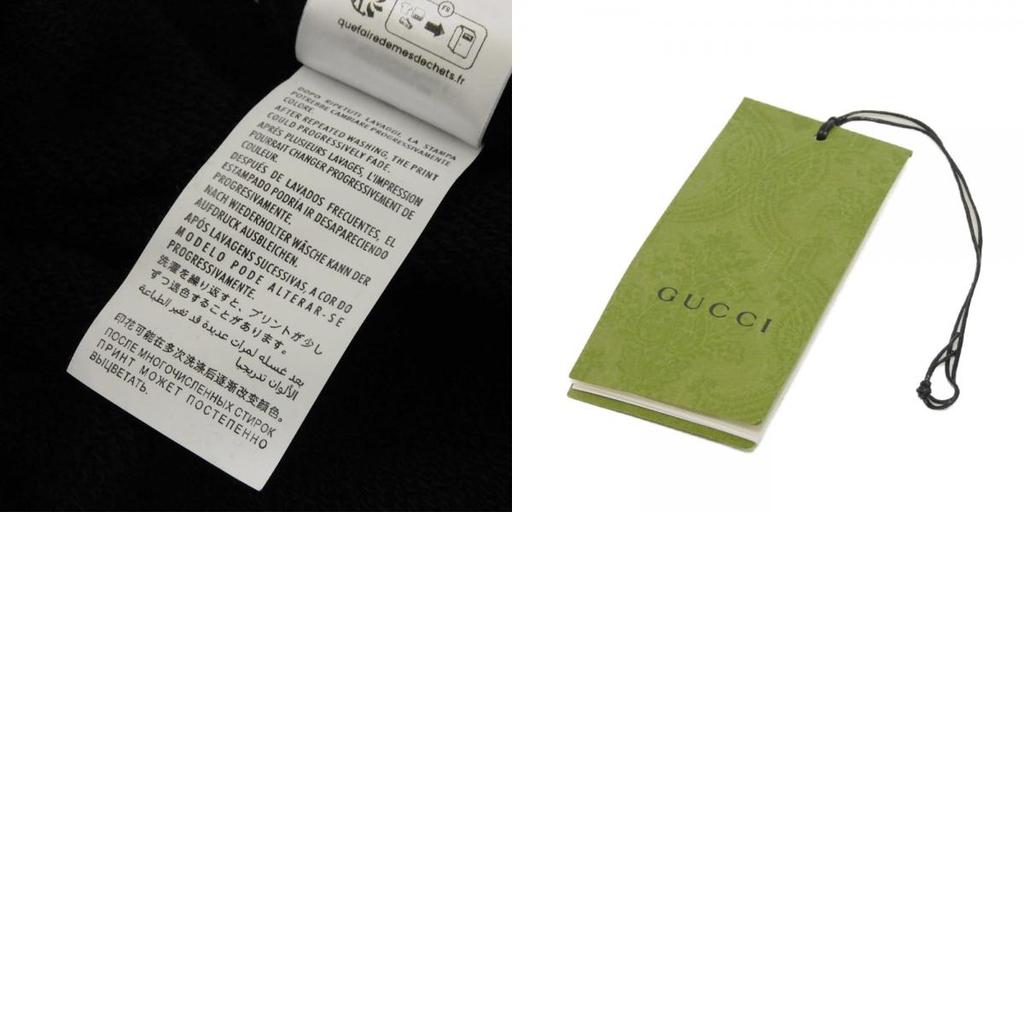 Used 9539 Logo Lipstick Hoodie 743404 XJFIX 1082 7846 XXS Zippered Short Sleeve 2-Way Interlocking G Cotton Black