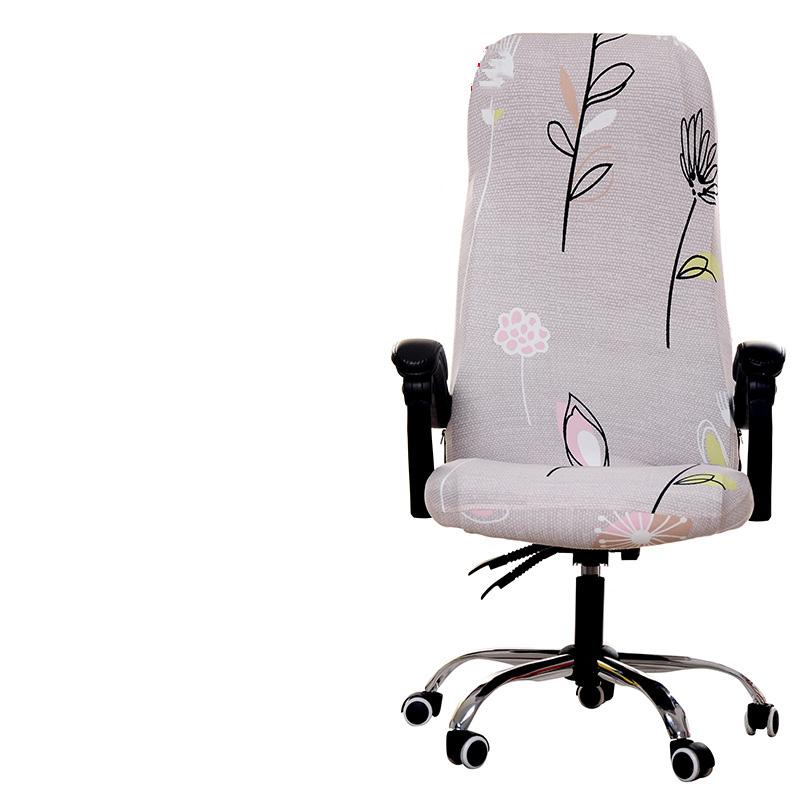 1PC High Elastic Office Chairs Protect Cover Dust-proof Chair Cover High Backrest Computer Rotating Chair Armchair Cover