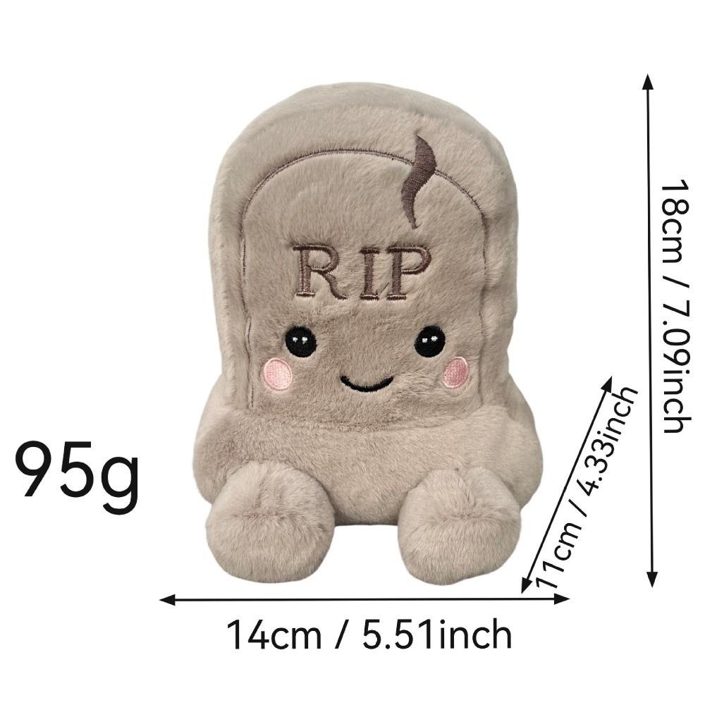 18cm Grave Stuffed Doll Soft Stuffed Doll Pillow Scary Halloween Plush Toy Gift Giving
