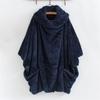 Ladies Double-sided Plush Large Lapel  Sleeve Cardigan Jacket